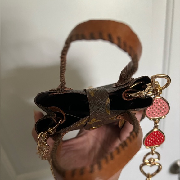 🤎 Micro Mini handmade Louis Vuitton Monogram Tote with non-brand chain 🤎 - Picture 14 of 15